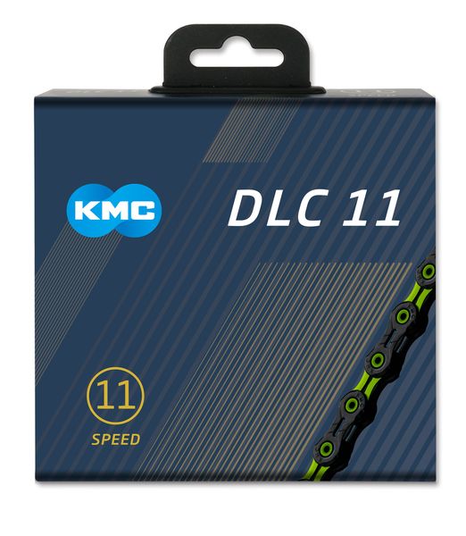 Řetěz KMC DLC 11 Black / Green, 11 Speed