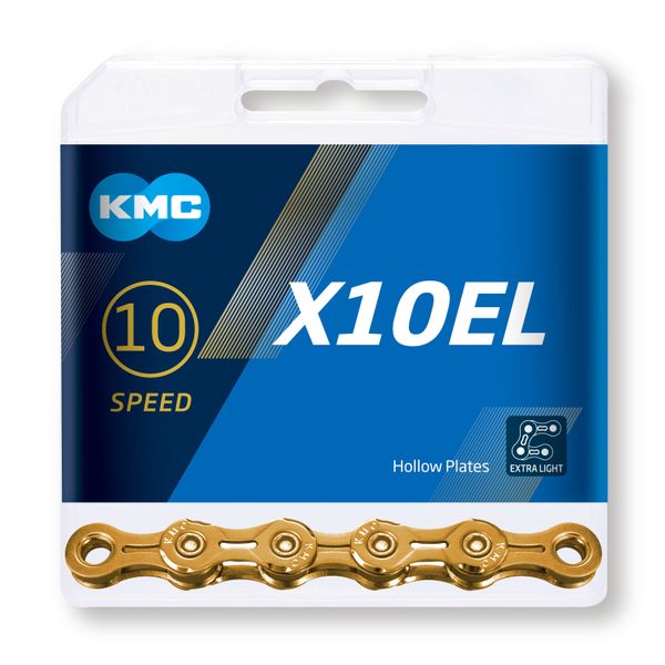 Řetěz KMC X10EL Ti-N Gold, 10 Speed