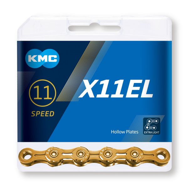 Řetěz KMC X11EL Ti-N Gold, 11 Speed