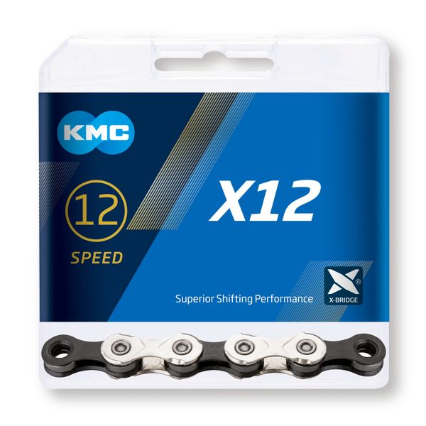 Řetěz KMC X12 Silver / Black, 12 Speed