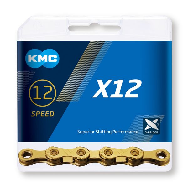 Řetěz KMC X12 Ti-N Gold, 12 Speed